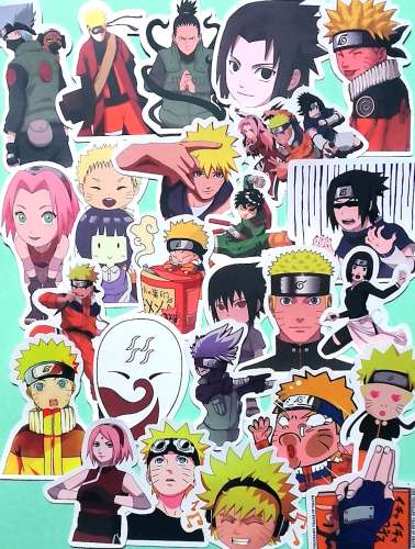 Lot de 50 autocollants stickers - Manga Naruto Anime