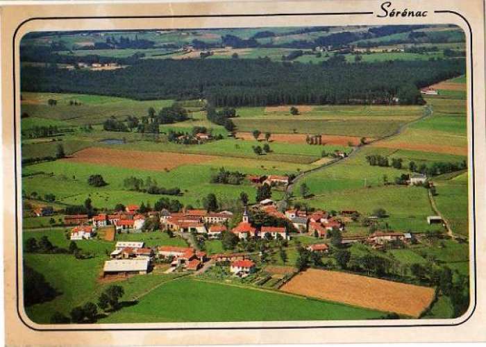 Sérénac (81), CPM, vue générale aérienne