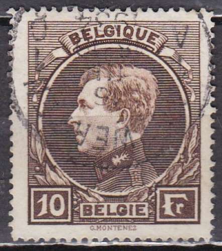 BELGIQUE N° 289 de 1929 oblitéré  