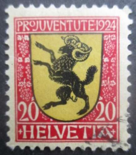 SUISSE N°216 oblitéré cote 1€