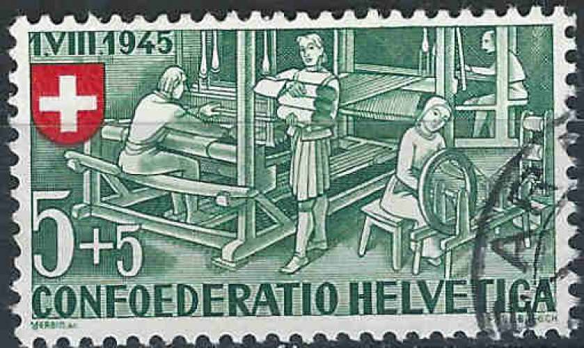 Suisse - 1945 - Y & T n° 419 - O. (4
