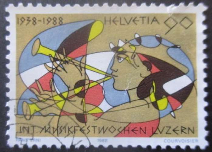SUISSE N°1297 oblitéré cote 1,30€