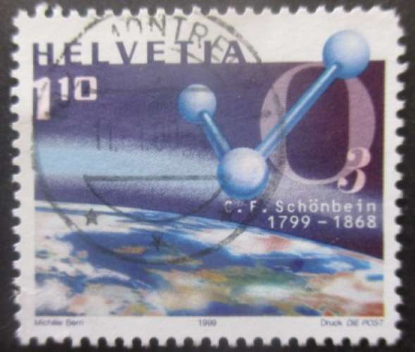 SUISSE N°1625 oblitéré cote 1,50€