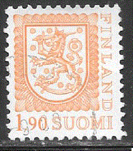 Finlande  - YT  1032  obl - Lion héraldique (1989)
