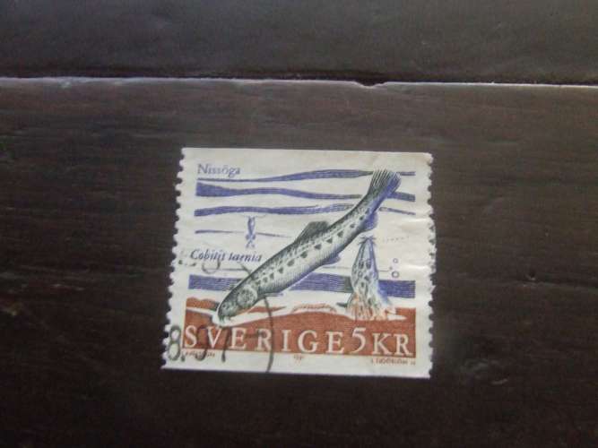 SVEZIA 1991 PESCI 5 k USATO