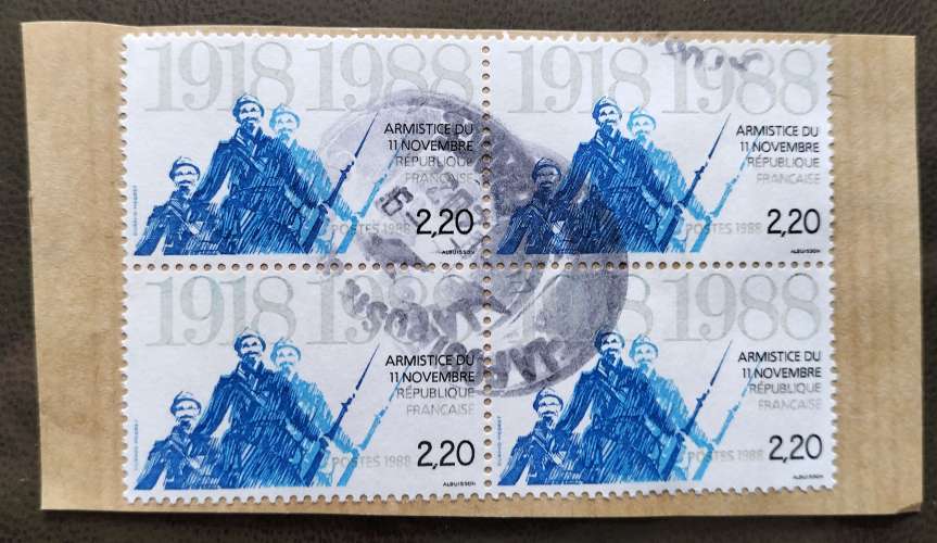 FRANCE - Lot 13 - Timbres oblitérés sur fragment