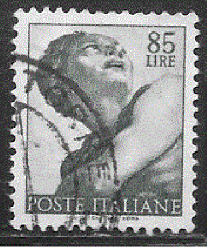 Italie  - YT  837  obl - Oeuvres de Michel-Ange (1961)