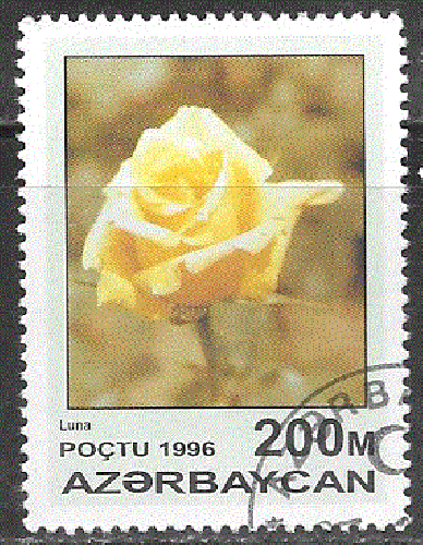 Azerbaïdjan  - YT  285  obl - Rose (1996)