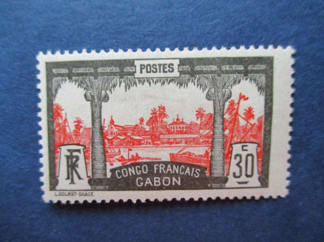 Gabon y & t 40 * 1910