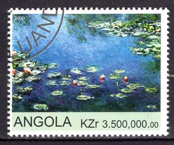ANGOLA 2000  LES FLEURS AQUATIQUES  OBLITERE