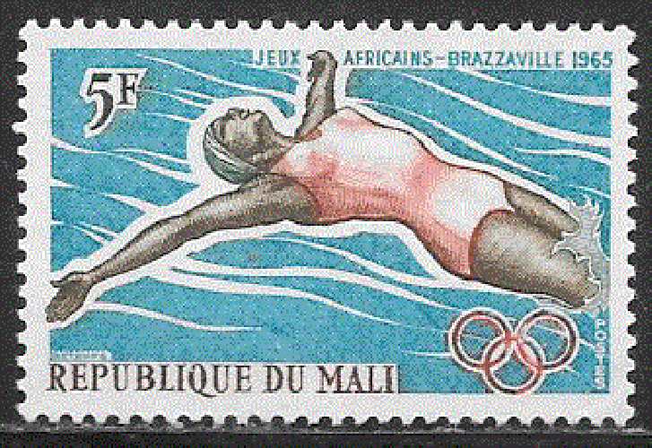 Mali  - YT  83  **  - Natation (1965)