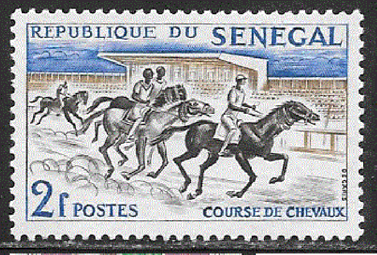 Sénégal  - YT  207  **  - Course de chevaux (1961)