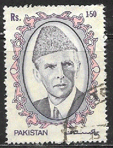 Pakistan  - YT  729B obl  - Mohammed Ali Jinnah (1989)