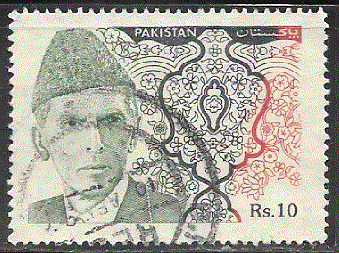 Pakistan  - YT  857  obl  - Mohammed Ali Jinnah (1994)