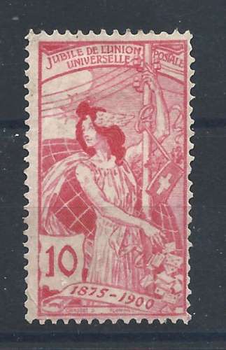 Suisse N°90 (*) (MNG) 1900 - U.P.U.