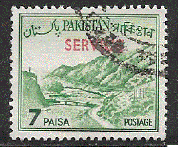 Pakistan  - YT  service 63A  obl  -  (1961)