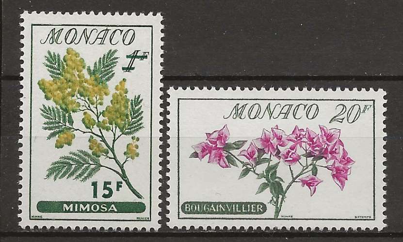   MONACO   ANNEE 1959 Y.T N°516-517 NEUF** 