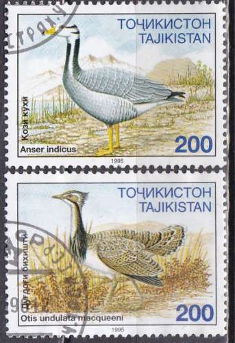 TADJIKISTAN N° 75 et 79 de 1995 oblitérés  