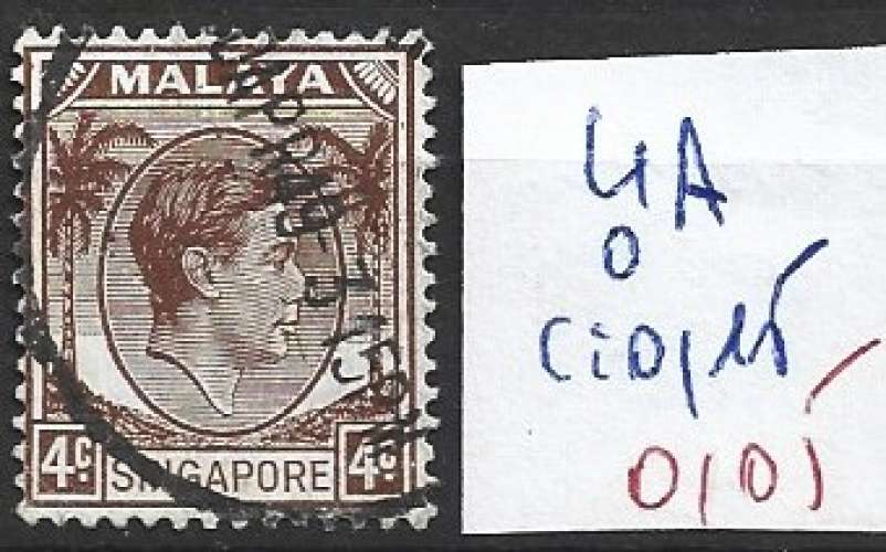 SINGAPOUR 4A oblitéré côte 0.15 € 