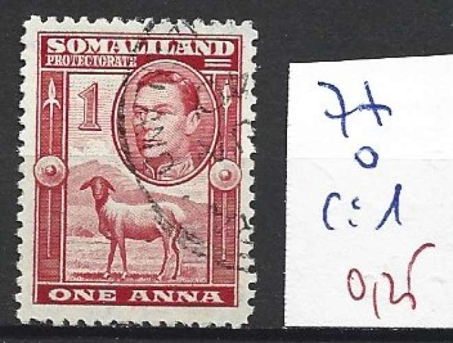 SOMALILAND 77 oblitéré côte 1 € 