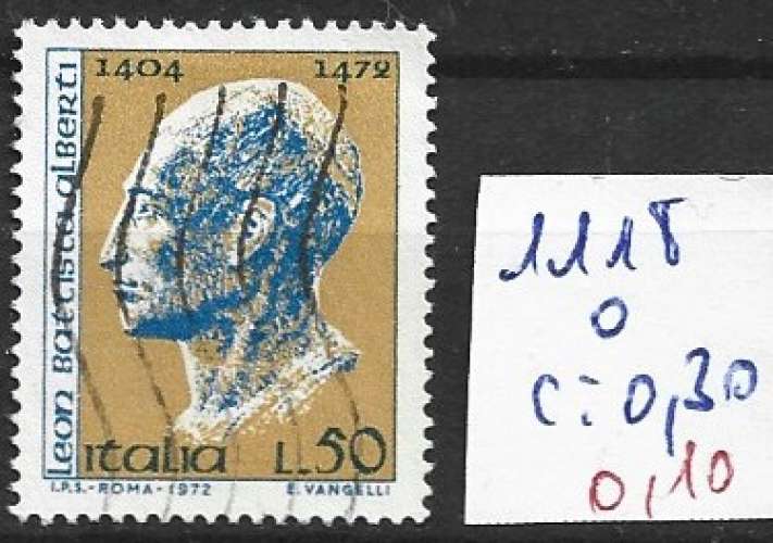 ITALIE 1118 oblitéré côte 0.30 €