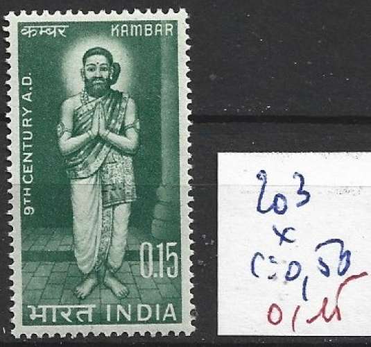 INDE 203 * côte 0.50 €