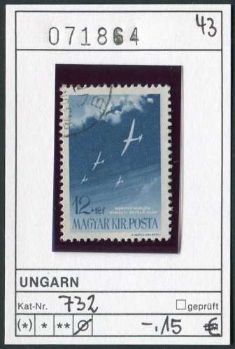Hongrie 1943 - Michel 732 - oo oblit. - 