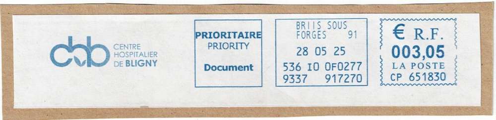 FRANCE  2025 - VIGNETTE DE DISTRIBUTEUR PRIORITAIRE INTERNATIONALE..