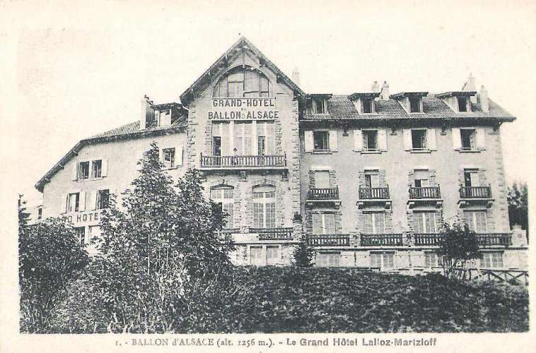 90 - Ballon d’Alsace le grand hôtel Lalloz Martzloff