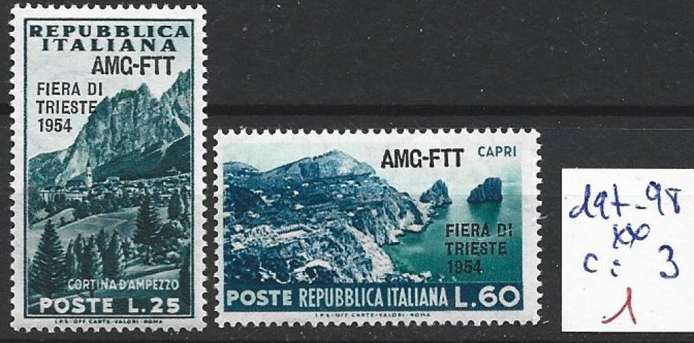 TRIESTE 197-198 ** côte 3 €