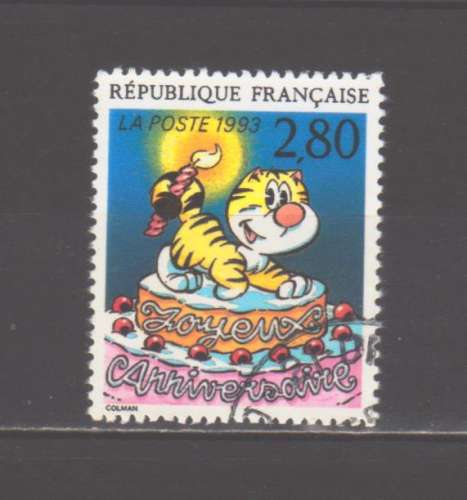 Timbre France n° 2838 oblitéré, TB