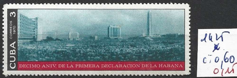 CUBA 1425 * côte 0.60 €