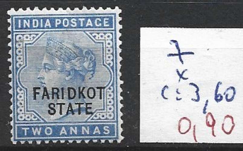 FARIDKOT 7 * côte 3.60 €
