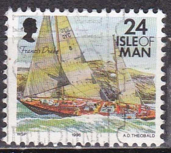 Ile de MAN N° 721 de 1996 oblitéré 