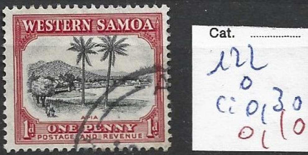SAMOA 122 oblitéré côte 0.30 €