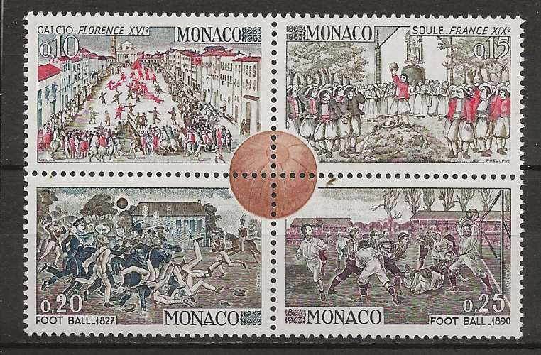   MONACO     ANNEE 1963 Y.T N°624à627 NEUF** 