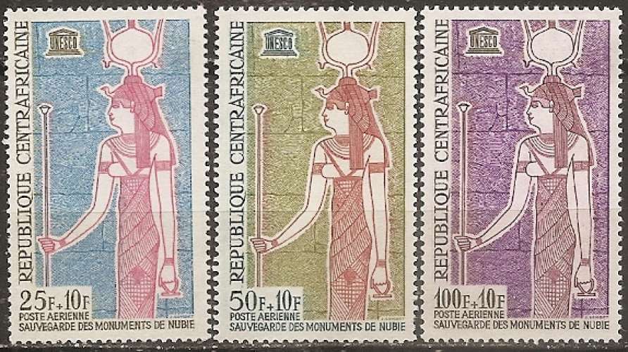 centrafricaine ... P.A. n° 18 a 20  neufs* ... 1964