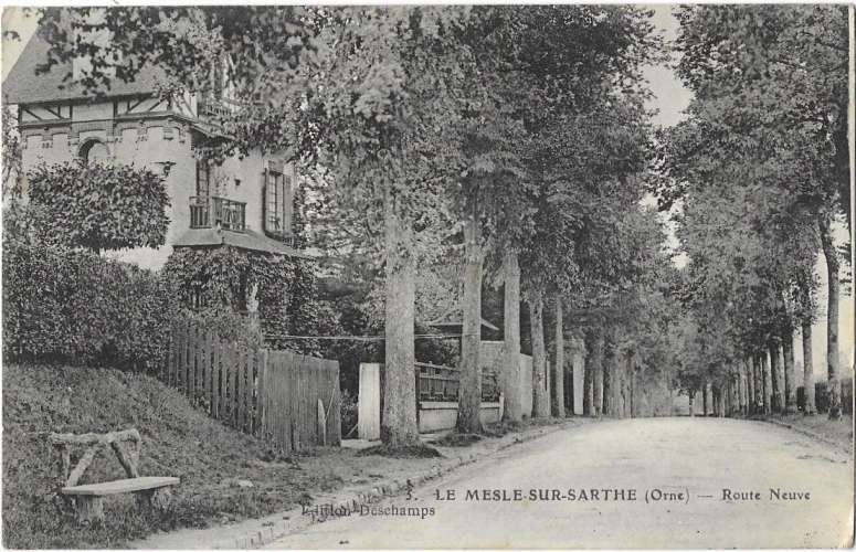 LE MESLE sur SARTHE: route Neuve - édit Deschamps