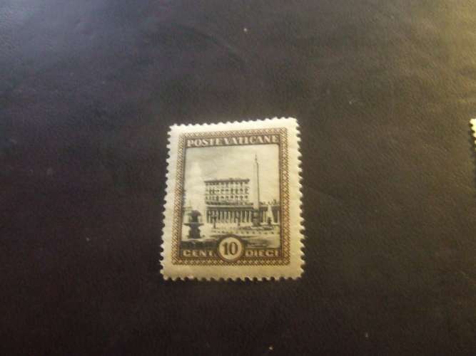 VATICANO 1933 GIARDINI 10 c NUOVO *
