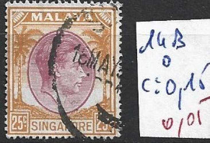 SINGAPOUR 14B oblitéré côte 0.15 € 