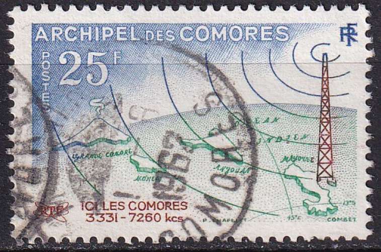 comores ... n° 18  obliteré ... 1960