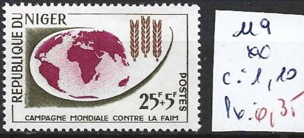 NIGER 119 ** côte 1.10 € 