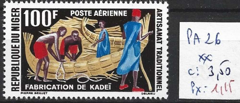 NIGER PA 26 ** côte 3.50 € 