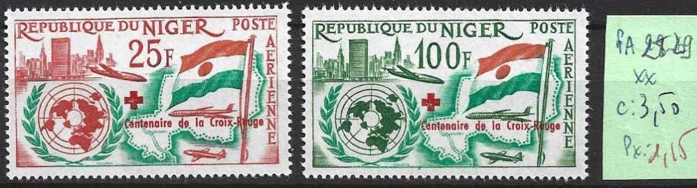 NIGER PA 28-29 ** côte 3.50 € 