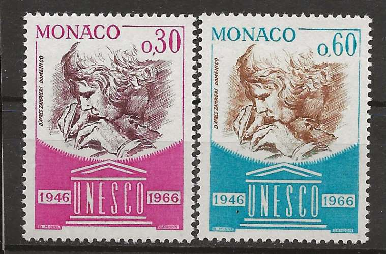   MONACO    ANNEE 1966 Y.T N°700-701 NEUF**