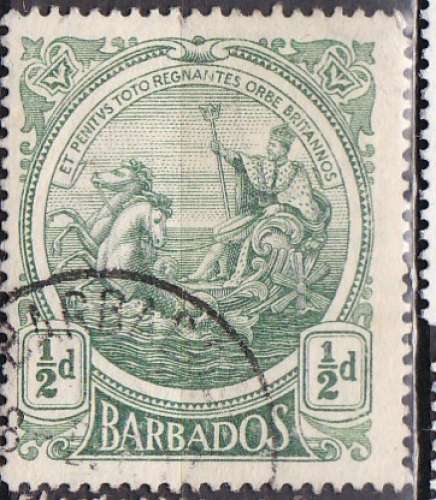 BARBADE N° 104 de 1916 oblitéré
