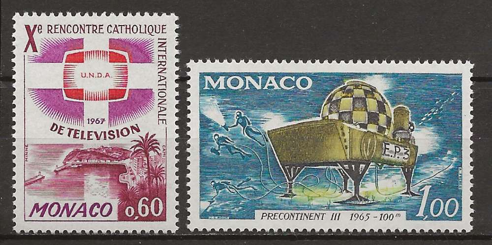   MONACO    ANNEE 1966 Y.T N°705-706 NEUF**