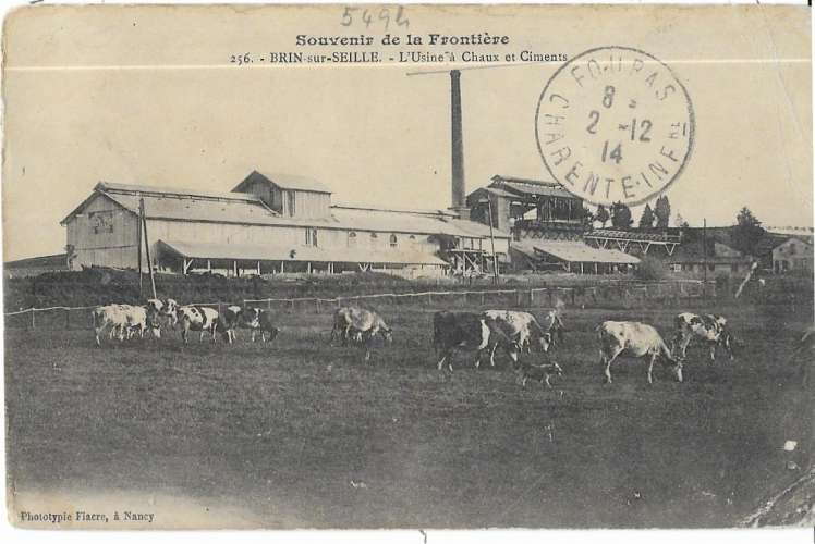BRIN sur SEILLE: usine à chaux & ciments - 256 phot Fiacre
