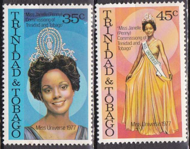 TRINITE n° 378/9 de 1978 neuf** (miss univers)