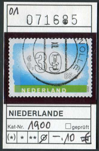 Pays Bas 2001 - Michel 1900 -  Yvert  -  oo oblit. - 
